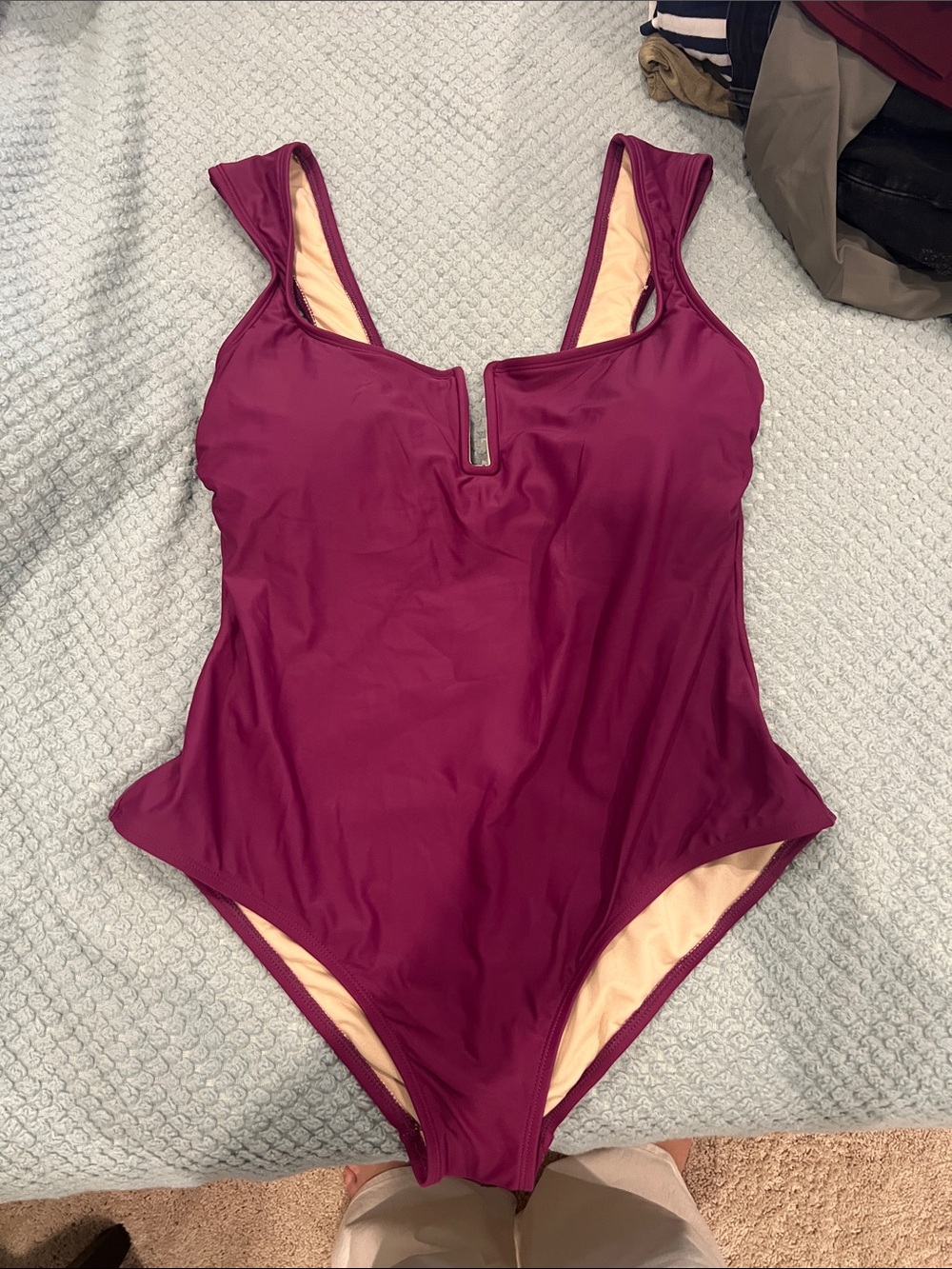Shade & Shore One-Piece Swimsuit in Berry Plum